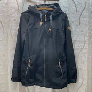 Red X Collection Softshell Jacket Womens Medium Black Excellent RX8009 Hooded